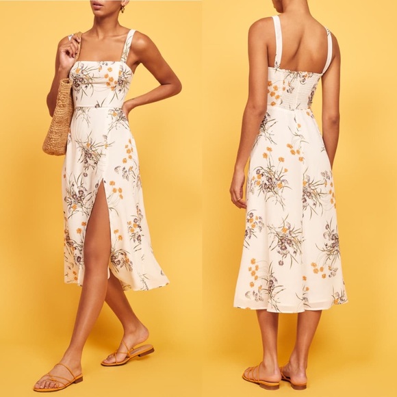 reformation nectarine dress